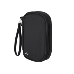 Custodia organizer da viaggio in PU con zip e protezione RFID