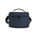 Borsa termica estensibile in similpelle e alluminio da 8 a 10L color blu mare prima vista