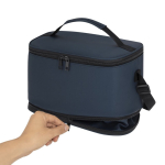 Borsa termica estensibile in similpelle e alluminio da 8 a 10L
