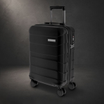 Trolley da viaggio con guscio rigido testurizzato e lucchetto TSA 40L