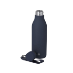 Borraccia termica in acciaio inox riciclato, finitura gommata 480ml