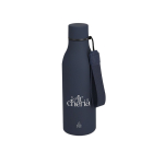 Borraccia termica in acciaio inox riciclato, finitura gommata 480ml
