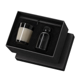Set aromatico in vetro con diffusore da 120ml e candela profumata