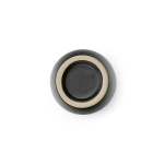 Tazza da caffè espresso in ceramica con finitura opaca 80ml color nero terza vista