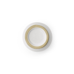 Tazza da caffè espresso in ceramica con finitura opaca 80ml color bianco terza vista