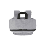 Zaino leggero in plastica riciclata con interno imbottito per PC da 15,6” color grigio quinta vista