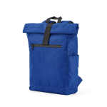 Zaino con chiusura arrotolabile in plastica riciclata per PC da 15,6'' color blu