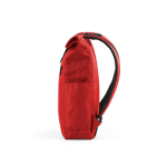 Zaino con chiusura arrotolabile in plastica riciclata per PC da 15,6'' color rosso quarta vista