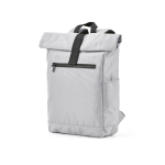 Zaino con chiusura arrotolabile in plastica riciclata per PC da 15,6'' color grigio