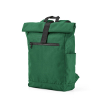 Zaino con chiusura arrotolabile in plastica riciclata per PC da 15,6'' color verde