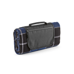 Coperta da picnic pieghevole in poliestere riciclato con retro impermeabile color blu mare