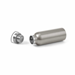 Borraccia termica in acciaio inox riciclato con finitura opaca 530ml color argento terza vista