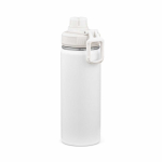 Borraccia termica in acciaio inox riciclato con doppio tappo 500ml color bianco