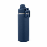 Borraccia termica in acciaio inox riciclato con doppio tappo 500ml color blu mare