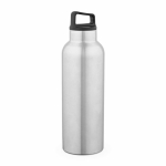 Borraccia termica in acciaio inox riciclato con maniglia per il trasporto 2L color argento
