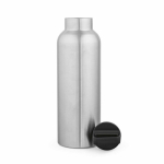 Borraccia termica in acciaio inox riciclato con maniglia per il trasporto 2L color argento seconda vista