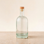Bottiglia con corpo in vetro e tappo ermetico in legno 780ml color trasparente vista ambiente