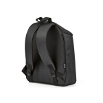 Zaino termico in poliestere riciclato con doppia cerniera 12L color nero seconda vista