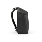 Zaino termico in poliestere riciclato con doppia cerniera 12L color nero terza vista