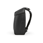 Zaino termico in poliestere riciclato con doppia cerniera 12L color nero quarta vista