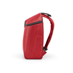 Zaino termico in poliestere riciclato con doppia cerniera 12L color rosso quarta vista