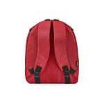 Zaino termico in poliestere riciclato con doppia cerniera 12L color rosso vista posteriore