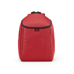 Zaino termico in poliestere riciclato con doppia cerniera 12L color rosso vista frontale
