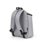 Zaino termico in poliestere riciclato con doppia cerniera 12L color grigio seconda vista