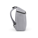 Zaino termico in poliestere riciclato con doppia cerniera 12L color grigio terza vista