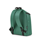 Zaino termico in poliestere riciclato con doppia cerniera 12L color verde seconda vista