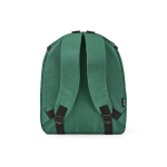 Zaino termico in poliestere riciclato con doppia cerniera 12L color verde vista posteriore
