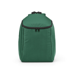 Zaino termico in poliestere riciclato con doppia cerniera 12L color verde vista frontale