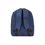 Zaino termico in poliestere riciclato con doppia cerniera 12L color blu mare vista posteriore