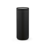 Bicchiere da viaggio a doppia parete in acciaio inox riciclato 500ml color nero