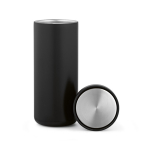 Bicchiere da viaggio a doppia parete in acciaio inox riciclato 500ml color nero seconda vista