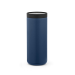 Bicchiere da viaggio a doppia parete in acciaio inox riciclato 500ml color blu mare