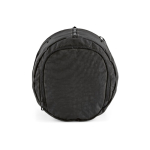 Borsa da palestra in nylon riciclato con scomparto per scarpe color nero terza vista