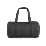 Borsa da palestra in nylon riciclato con scomparto per scarpe color nero vista posteriore