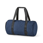 Borsa da palestra in nylon riciclato con scomparto per scarpe color blu mare