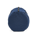 Borsa da palestra in nylon riciclato con scomparto per scarpe color blu mare quarta vista