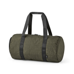 Borsa da palestra in nylon riciclato con scomparto per scarpe color verde scuro