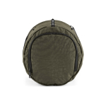 Borsa da palestra in nylon riciclato con scomparto per scarpe color verde scuro terza vista