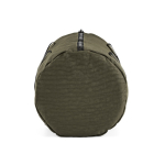 Borsa da palestra in nylon riciclato con scomparto per scarpe color verde scuro quarta vista