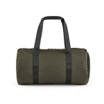 Borsa da palestra in nylon riciclato con scomparto per scarpe color verde scuro vista posteriore