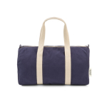 Borsa sportiva ideale per la palestra in tessuto ecologico 30L color blu mare vista frontale
