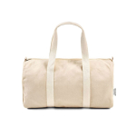 Borsa sportiva ideale per la palestra in tessuto ecologico 30L color naturale vista frontale
