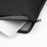 Custodia per computer portatile in nylon riciclato resistente e impermeabile 15,6'' color nero vista dettaglio