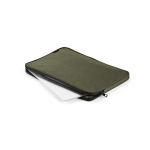 Custodia per computer portatile in nylon riciclato resistente e impermeabile 15,6'' color verde scuro seconda vista