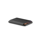 Portacarte magnetico 2 in 1 in pelle vegana con supporto per smartphone color nero terza vista