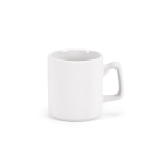 Tazza in ceramica con superficie liscia e finitura opaca 260ml color bianco